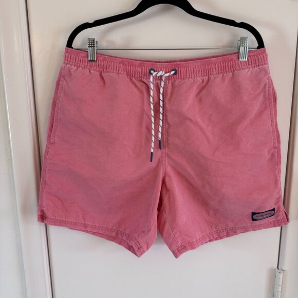 Men's Vineyard Vines 7" Island Chappy Paradise Punch Size L VGUC - Picture 1 of 4